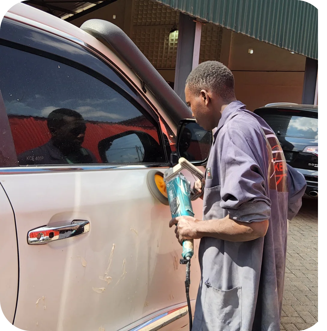 Painting and Polishing at Azem Kenya